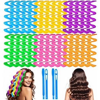 YEVYO Heatless Hair Curlers Wave Curls Styling Kit for Women Girls On Hair Care - 30 pc