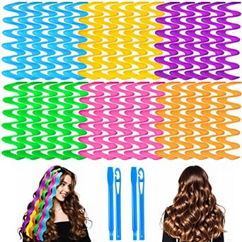 YEVYO Heatless Hair Curlers Wave Curls Styling Kit for Women Girls On Hair Care - 30 pc