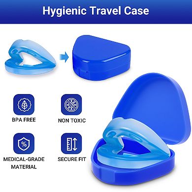 YEVYO Anti-Snoring Mouthpiece,Mouth Guard with +2mm Jaw Adjustment, Breathable Anti Snoring Solution