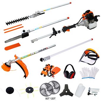52cc Multi-Functional Gas Powered Garden Tool System with 4 Attachments