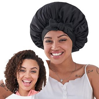 YEVYO Silk Bonnet for Sleeping, Satin Hair Bonnet for Sleeping for Wavy Curly Natural Hair Women Men