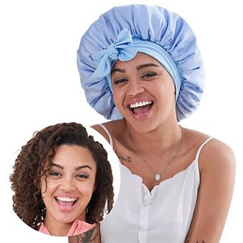YEVYO Silk Bonnet for Sleeping, Satin Hair Bonnet for Sleeping for Wavy Curly Natural Hair Women Men