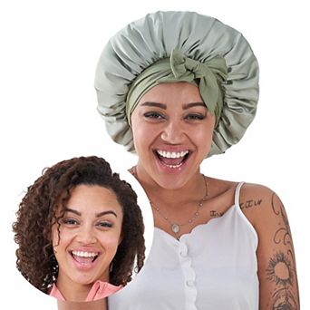 YEVYO Silk Bonnet for Sleeping, Satin Hair Bonnet for Sleeping for Wavy Curly Natural Hair Women Men