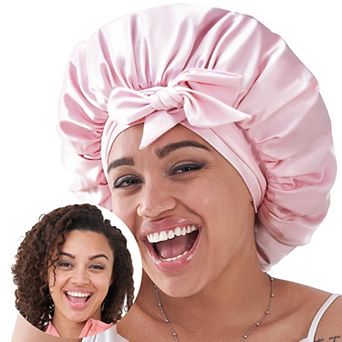YEVYO Silk Bonnet for Sleeping, Satin Hair Bonnet for Sleeping for Wavy Curly Natural Hair Women Men