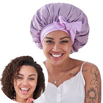 YEVYO Silk Bonnet for Sleeping, Satin Hair Bonnet for Sleeping for Wavy Curly Natural Hair Women Men
