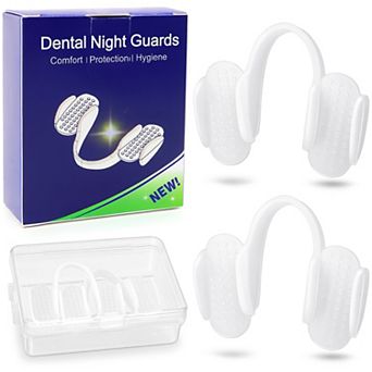 YEVYO 2 pc Mouth Guard for Teeth Grinding - Sleep Mouth Guard for Nighttime TMJ Clenching Relief
