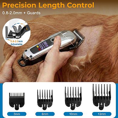 YEVYO Dog Grooming Kit Adjustable Dog Trimmer, Washable for Dogs & Cats Trimmer