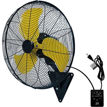 TMWINGS 20" Wall Mount Fan with 3 Speed High Velocity Fan for Garage,Yellow
