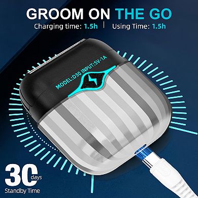 YEVYO Men's Electric Razor with Smart Sensor, Waterproof Foil Shaver with 3D Floating Blades