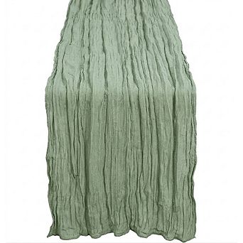 Cheesecloth Table Runners Boho Gauze, Rustic Sheer Fabric for Wedding & Party
