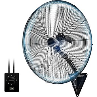 TMWINGS 30" Wall Mount Fan with 3 Speed High Velocity Fan for Garage,Black