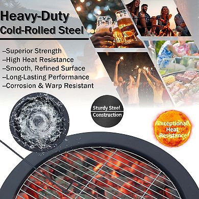 52" Fire Pits with 26" Fire Stove and Table