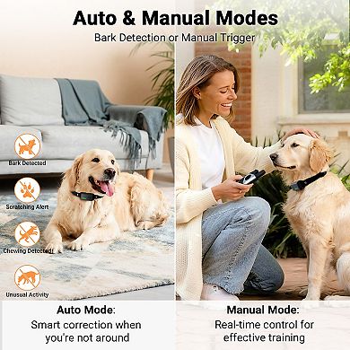 YEVYO Dog Shock Collar with Remote Control, Dual Dog Control for Small Medium Large Dogs