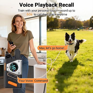 YEVYO Dog Shock Collar with Remote Control, Dual Dog Control for Small Medium Large Dogs