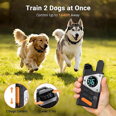 YEVYO Dog Shock Collar with Remote Control, Dual Dog Control for Small Medium Large Dogs