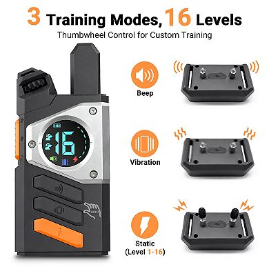 YEVYO Dog Shock Collar with Remote Control, Dual Dog Control for Small Medium Large Dogs