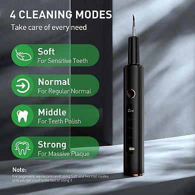 YEVYO Plaque Remover for Teeth, Ultrasonic Tooth Cleaner, Hard Tartar Remover Tool