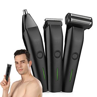 YEVYO Beard Trimmer, 3 in 1 Hair Clippers and Mens Grooming Kit, Face, Nose, Ear Hair Trimmer