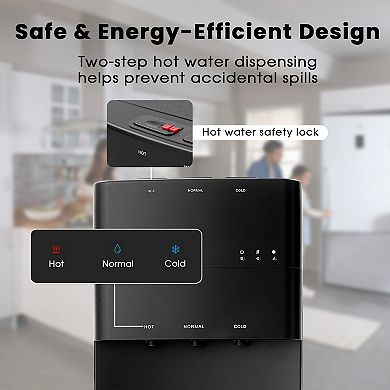 5 gal Bottom Loading Water Cooler 3-in-1
