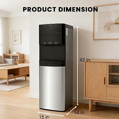 5 gal Bottom Loading Water Cooler 3-in-1