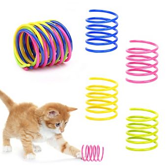 YEVYO Colorful Cat Spring Toys, Interactive Chew & Chase Fun for Indoor Cats & Kittens