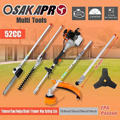 52CC 2-Cycle Multi-Functional Gas Powered Garden Tool System