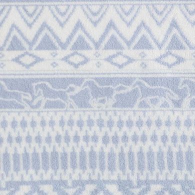 Wrangler Western Horse Throw Blanket