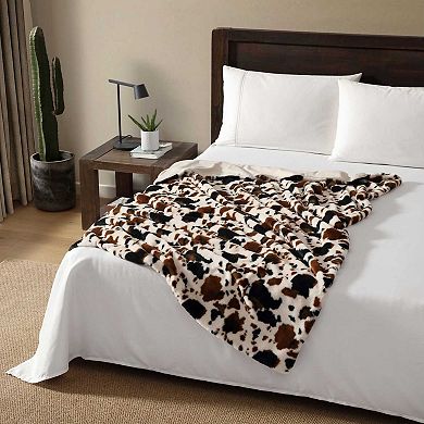 Wrangler Spotted Cow Throw Blanket