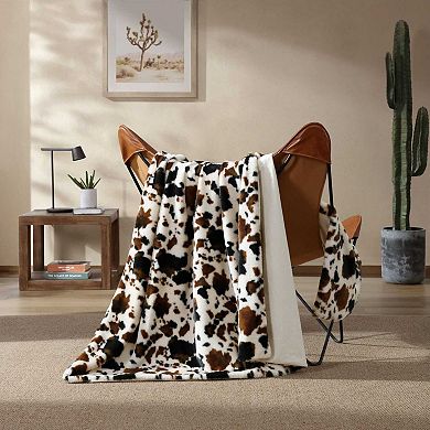 Wrangler Spotted Cow Throw Blanket