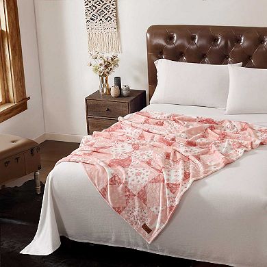Wrangler Rodeo Pink Throw Blanket