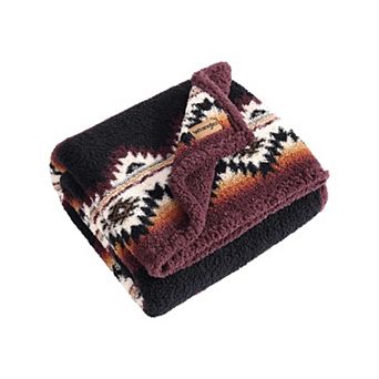 Wrangler Fog Brown Throw Blanket