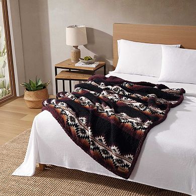 Wrangler Fog Brown Throw Blanket