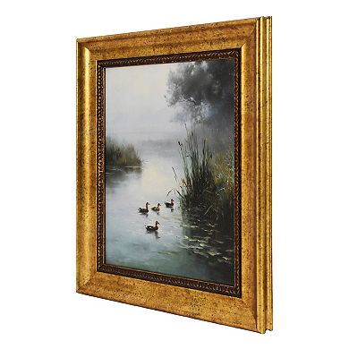Ducks in Creek Framed Wall Decor