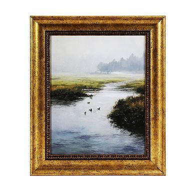 Ducks in Creek Framed Wall Decor
