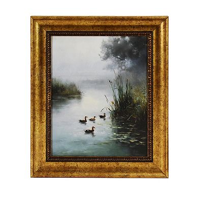 Ducks in Creek Framed Wall Decor