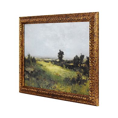 Set of 2 Highland Landscape Painting Framed Wall Decor