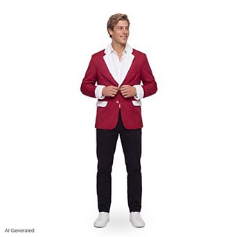 Men's Red Santa Blazer