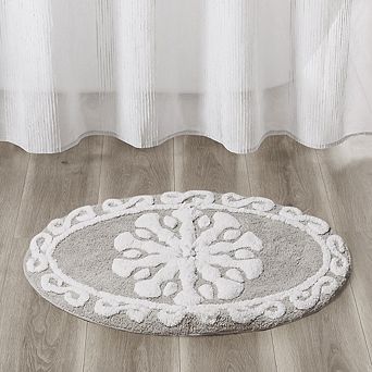25 inch Medallion Cotton Tufted Bath Rug