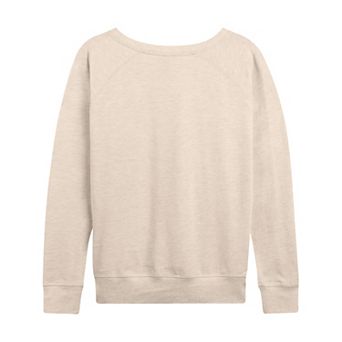 Women's Pumpkin Floral French Terry Long Sleeve Tee