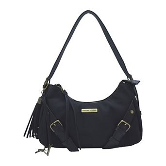 Adrienne Vittadini Studded Strap Slouchy Shoulder Bag