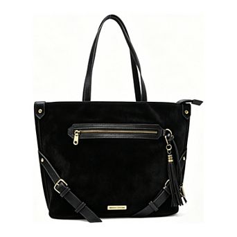 Adrienne Vittadini Zip-Pocket Tote With Buckle Accents