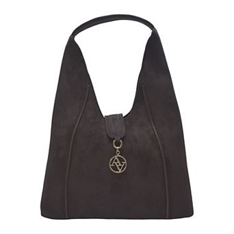 Adrienne Vittadini Minimalist Tassel Hobo Bag