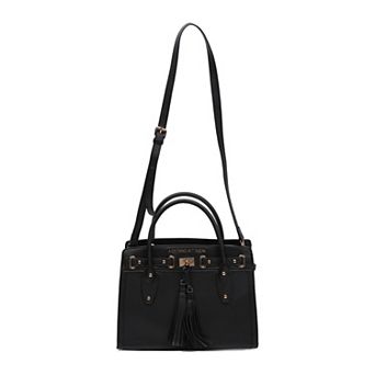 Adrienne Vittadini Madison Satchel Bag With Crossbody Strap