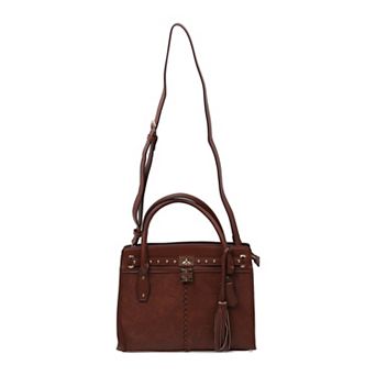 Adrienne Vittadini Gramercy Satchel Bag With Crossbody Strap