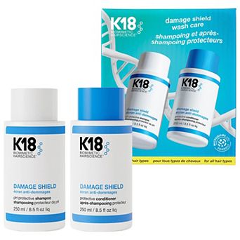 K18 DAMAGE SHIELD pH Protective Shampoo & Conditioner Duo Gift Set