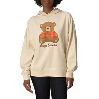 Women's Cozy Season Teddy Bear Oversized Fleece Hoodie Sweatshirt