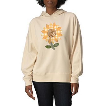 Women's Sunflower Patches Oversized Fleece Hoodie Sweatshirt