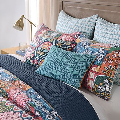 Levtex Home Roshita Crewel Diamond Decorative Throw Pillow