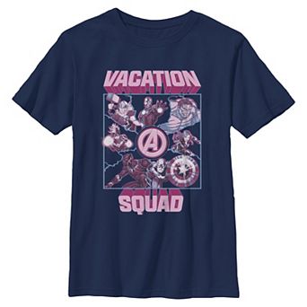 Boys 6-20 Marvel The Avengers Vacation Squad Graphic Tee