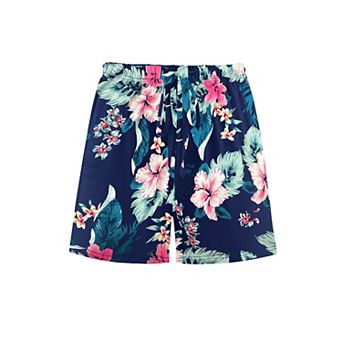 Ekouaer Women Pajama Shorts Comfy Lounge Bottom Stretch Strip Sleepwear Drawstring Pj Bottoms